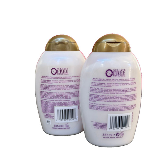 OGX Coconut Miracle Oil Shampoo & Conditioner Extra Strength 13oz Pack of 2 -New - Picture 2 of 2